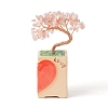 Heart Money Tree Natural Rose Quartz Bonsai Display Decorations DJEW-G027-16RG-03-3