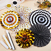 8Pcs Paper Fans Flower for Wedding Birthday Carnival Welcome Party Decorations AJEW-GF0013-45C-4