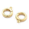 Rack Plating Brass Spring Gate Rings KK-H449-58G-02-NR-2