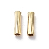 Rack Plating Brass Tube Beads KK-R149-02B-G-1