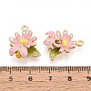 Alloy Enamel Pendants ENAM-T022-41KCG-01-3