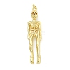 Halloween Theme Rack Plating Brass Pendants KK-Z067-14G-02-1