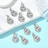 SHEGRACE Brass Cubic Zirconia Pendants XGRQ3K757-533P-4
