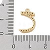 Rack Plating Brass Micro Pave Clear Cubic Zirconia Pendants KK-A224-03I-G-3