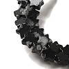 Natural Snowflake Obsidian Beads Strands G-G085-B37-02-3