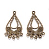 Tibetan Style Alloy Chandelier Components Links PALLOY-M186-05AB-RS-2