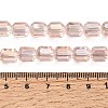 Electroplate Transparent Column Glass Beads Strands EGLA-A043-02-AB06-4