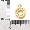 Brass Micro Pave Cubic Zirconia Pendants KK-D385-02G-02-3