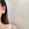 Resin & Rhinestone Stud Earrings for Women WGF275A-02-1