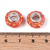 Opaque Resin European Beads RESI-T057-29J-4