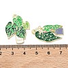 Green Plants and Potted Plants Alloy Enamel Pendants X-ENAM-P266-01B-G-3