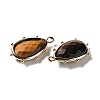Natural Tiger Eye Pendants G-B009-02G-O-2