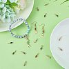 SUPERFINDINGS 32Pcs 8 Colors Brass Cubic Zirconia Connector Charms KK-FH0004-48-4