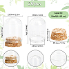 SUNNYCLUE Clear Glass Dome Cover CON-SC0001-03A-2