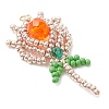 Beaded Tulip Charms PALLOY-MZ00449-4