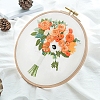 Flower Bouquet Pattern 3D Embroidery Starter Kits DIY-P077-047-1