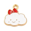 Alloy Enamel Charms ENAM-Q001-07G-02-1