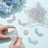 20Pcs UV Plating Transparent Acrylic Beads OACR-SP0002-43-3