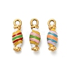 304 Stainless Steel Enamel Pendants STAS-K306-44G-1