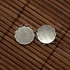 9.5~10mm Clear Domed Glass Cabochon Cover for Flat Round DIY Photo Brass Cabochon Making DIY-X0103-P-4