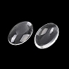Transparent Oval Glass Cabochons GGLA-R022-30x20-1