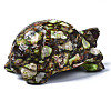 Tortoise Assembled Natural Bronzite & Synthetic Imperial Jasper Model Ornament G-N330-39B-02-2