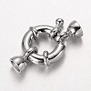 Brass Spring Ring Clasps X-KK-O091-01P-NR-1