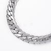 Tarnish Resistant 304 Stainless Steel Curb Chain Bracelets BJEW-H491-03P-2