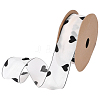 1Roll Printed Polyester Chiffon Ribbons OCOR-CY0002-35B-1