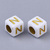 Plating Acrylic Beads SACR-S297-09M-2