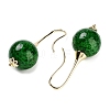 Round Lampwork Dangle Earrings EJEW-G398-01-2