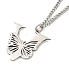 201 Stainless Steel Necklaces NJEW-Q336-01V-P-4