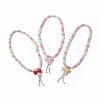 Kids Acrylic Pendant Necklaces NJEW-JN02615-M-1