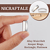 Unicraftale 10Pcs Alloy Waist Belt Keeper Rings FIND-UN0002-98P-4