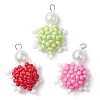 3Pcs 3 Colors Handmade Glass Seed Beads PALLOY-MZ00346-1