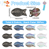 80Pcs 4 Colors Transparency Electroplate Glass Beads GLAA-SC0002-88A-2