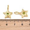 304 Stainless Steel Micro Pave Cubic Zirconia Pendants CU-CBA02E8-19G-01-3
