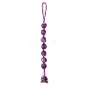 Handmade Natural Amethyst Hanging Ornament PW-WG61146-02-1