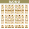 GOMAKERER 200Pcs Brass Beads KK-GO0001-75-5