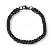 304 Stainless Steel Cuban Link
Chain Bracelets for Women Men BJEW-F527-07EB-4