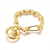 Alloy Swivel Lobster Clasps X-KEYC-WH0016-39G-2