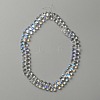 Electroplate Glass Beads GLAA-WH0023-29B-2