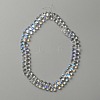 Electroplate Glass Beads GLAA-WH0023-29B-2