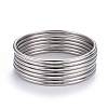 Non-Tarnish Fashion 304 Stainless Steel Buddhist Bangle Sets BJEW-L664-022C-P-7