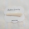 Imitation Pearl Alligator Hair Clips PW-WGA4327-08-1