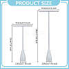 2 Sets 2 Styles Alloy T Bar Single Dangle Earring Display Stands EDIS-DR0001-13-2