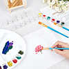 Plastic Paint Palettes with Thumb Hole DIY-GA0001-62-4