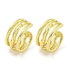 Brass Cuff Earrings for Women EJEW-C104-045G-1