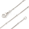 2mm Rack Plating Brass Satellite Chain Necklaces for Women Men MAK-L044-33P-4