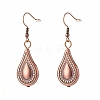 Teardrop Big Dangle Earrings for Girl Women EJEW-JE04634-03-1